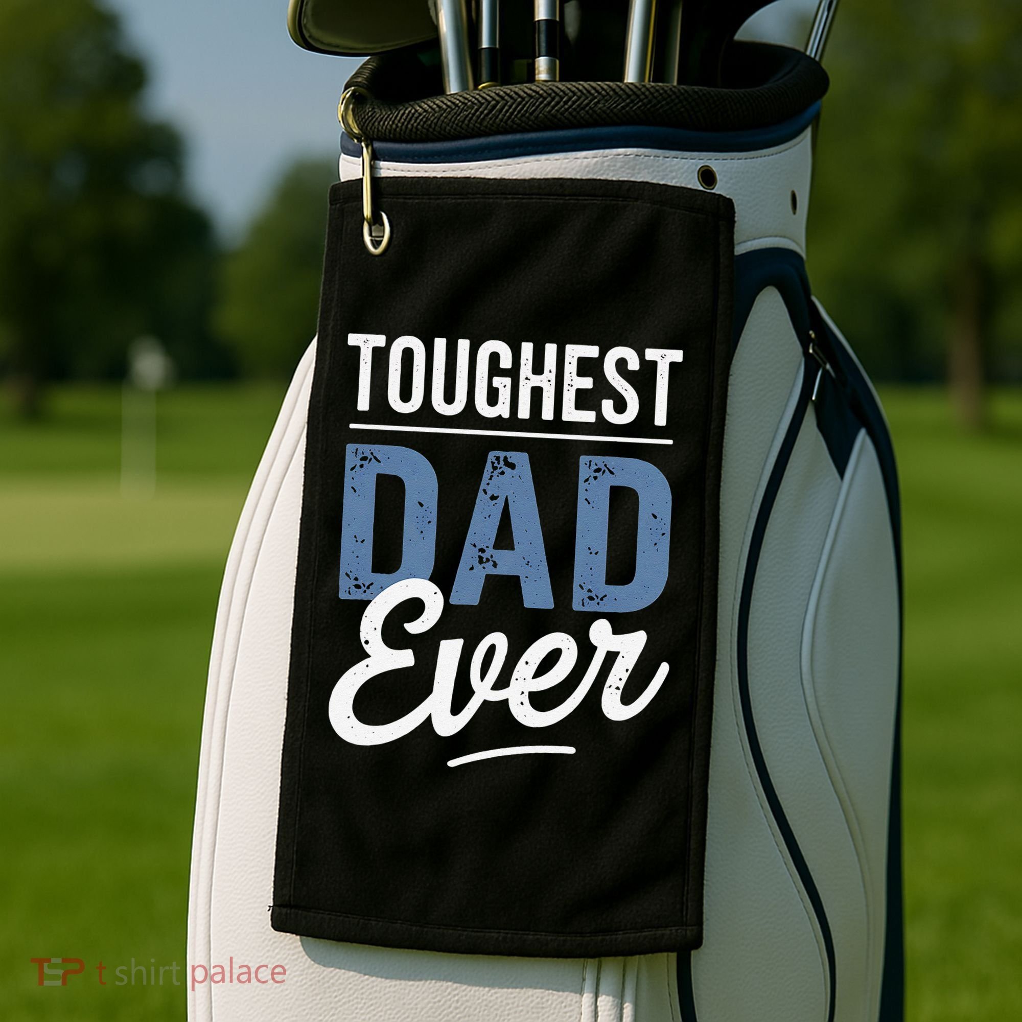 Father Survivor Dad Gift Idea Prostate Cancer Awareness Golf Towel