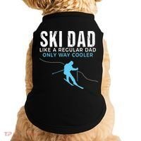 Funny Ski Dad Skier Doggie Tank thumb 0