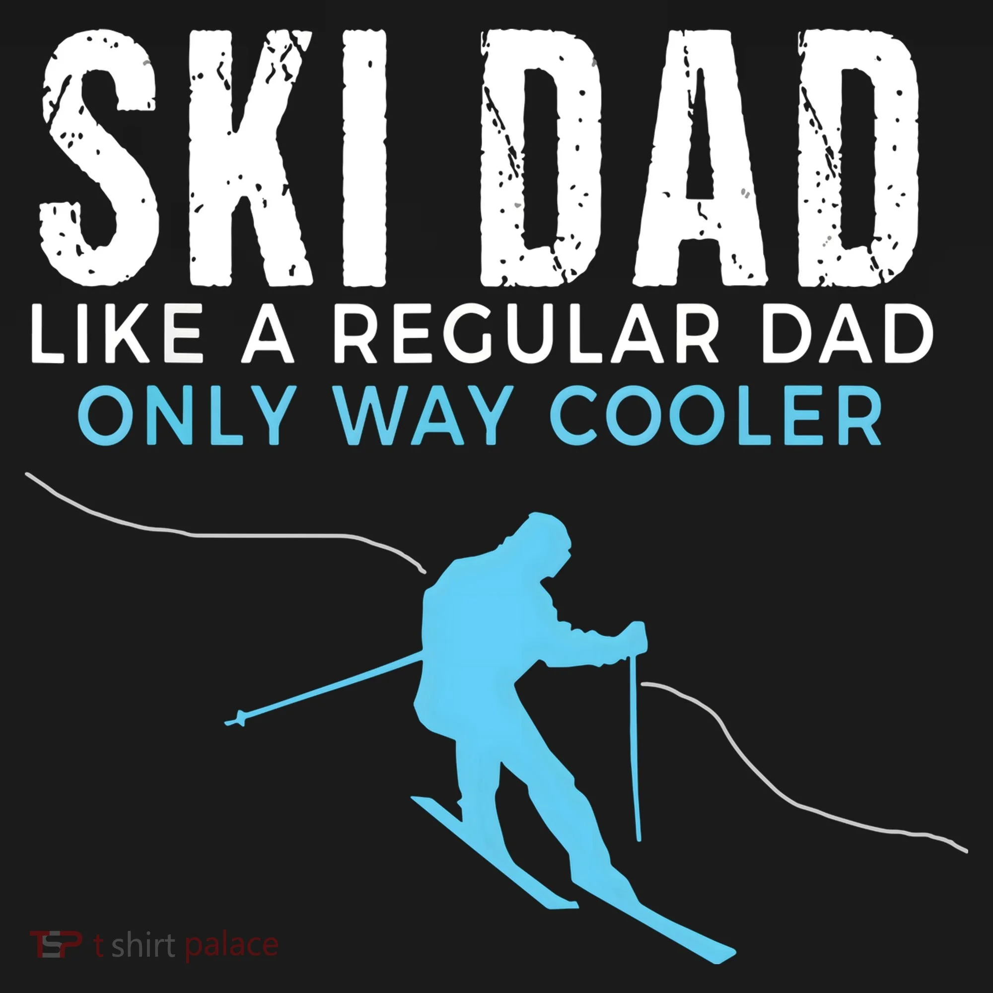 Funny Ski Dad Skier Doggie Tank