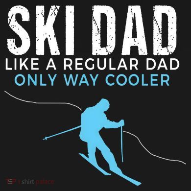 Funny Ski Dad Skier Long Sleeve Shirt