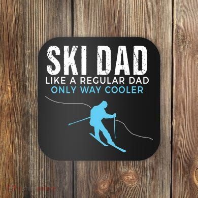 Funny Ski Dad Skier Coaster