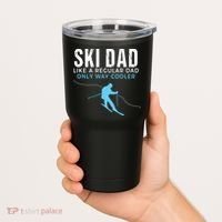Funny Ski Dad Skier Tumbler thumb 2