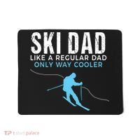 Funny Ski Dad Skier Mousepad thumb 0