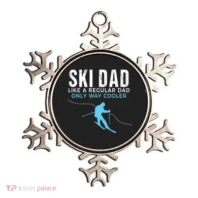 Funny Ski Dad Skier Ornament