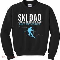 Funny Ski Dad Skier Kids Sweatshirt thumb 0