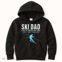 Funny Ski Dad Skier Kids Hoodie thumb 0
