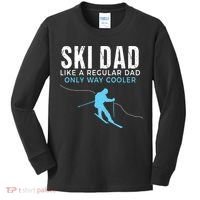 Funny Ski Dad Skier Kids Long Sleeve Shirt thumb 0
