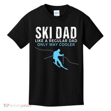 Funny Ski Dad Skier Kids T-Shirt