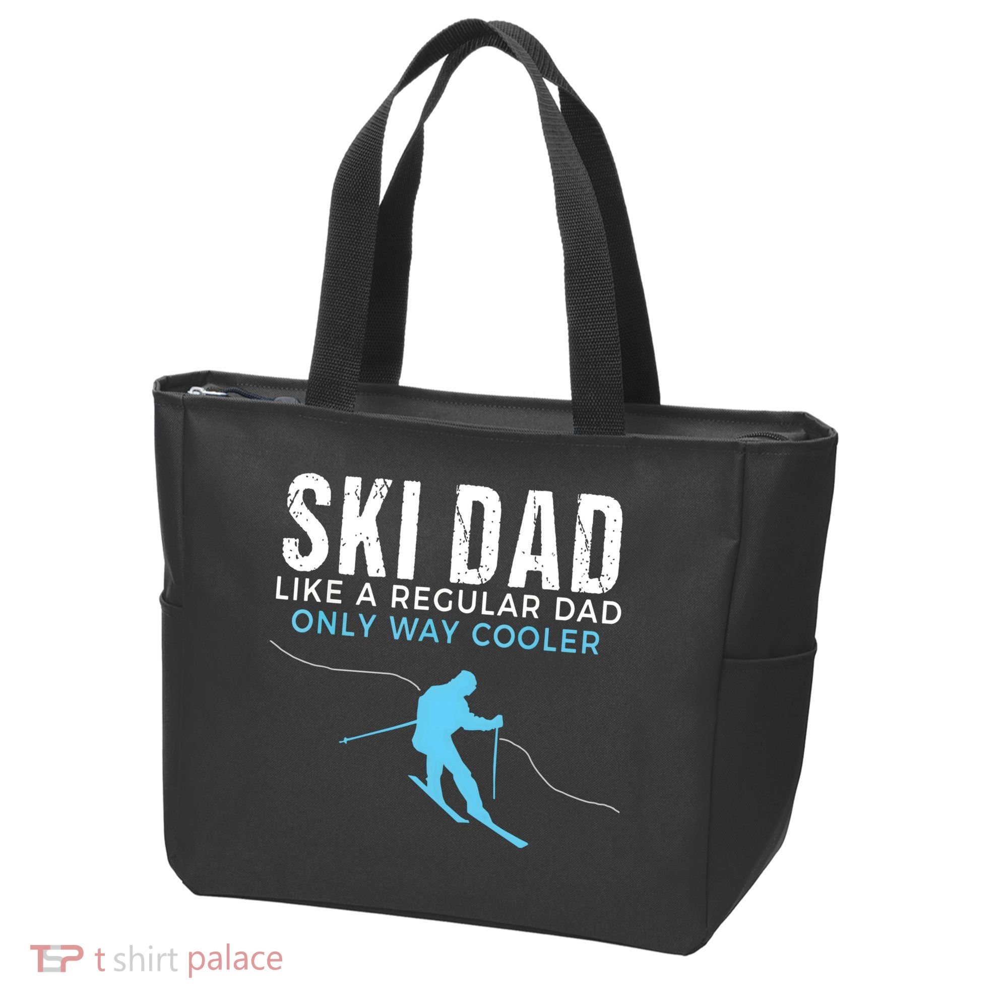 Funny Ski Dad Skier Tote Bag
