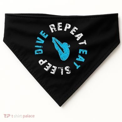 Funny Springboard Divers & Diving Board Game Gift USA-Made Doggie Bandana
