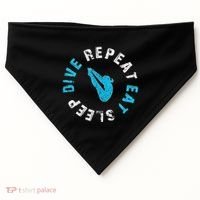 Funny Springboard Divers & Diving Board Game Gift USA-Made Doggie Bandana thumb 0