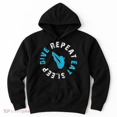 Funny Springboard Divers & Diving Board Game Gift Hoodie