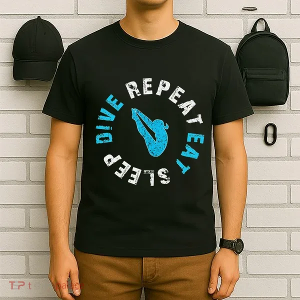 Funny Springboard Divers & Diving Board Game Gift T-Shirt