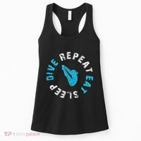 Funny Springboard Divers & Diving Board Game Gift Women's Tank Top thumb 0