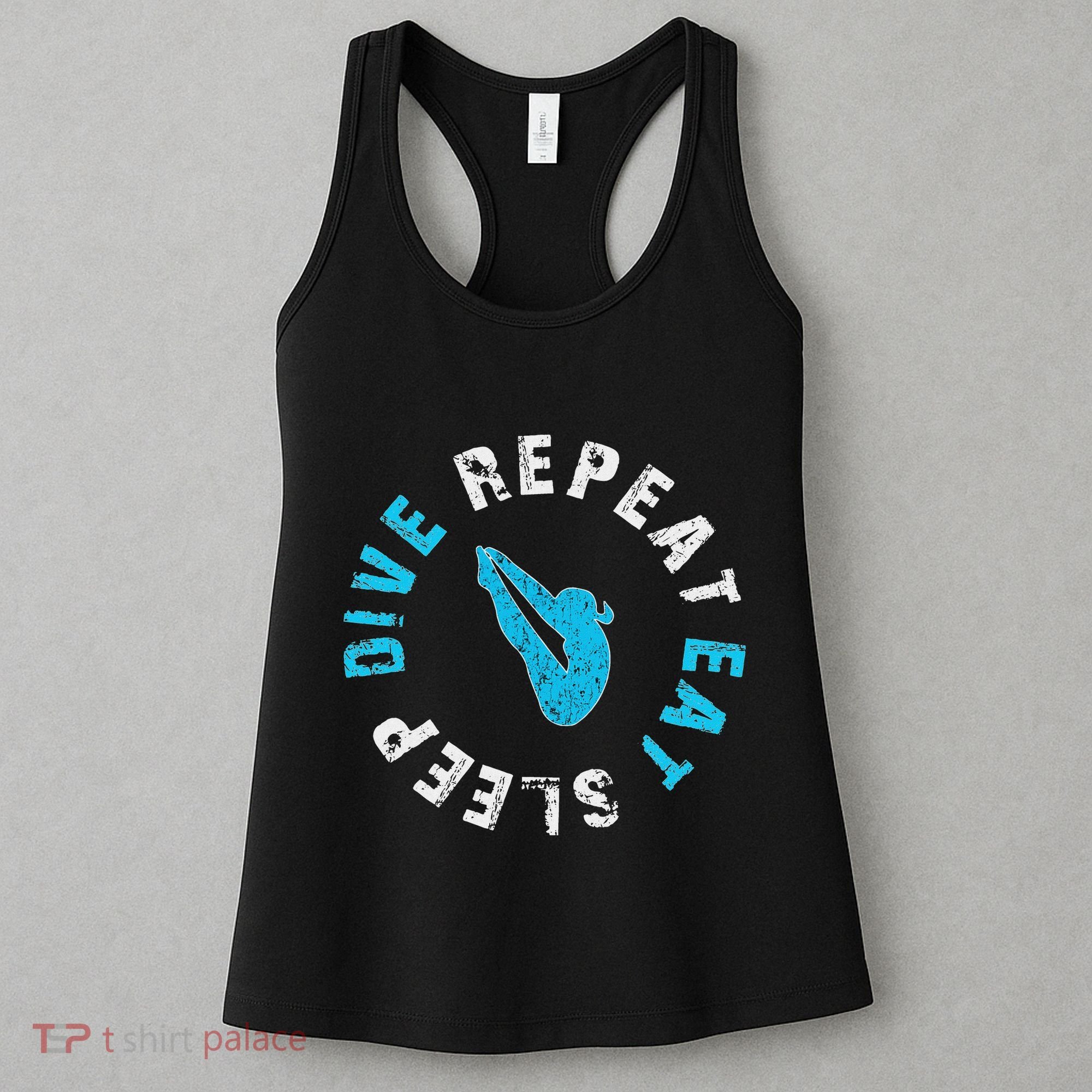 Funny Springboard Divers & Diving Board Game Gift Women's Tank Top