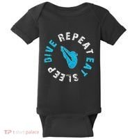Funny Springboard Divers & Diving Board Game Gift Baby Bodysuit thumb 0