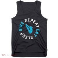 Funny Springboard Divers & Diving Board Game Gift Tank Top thumb 0
