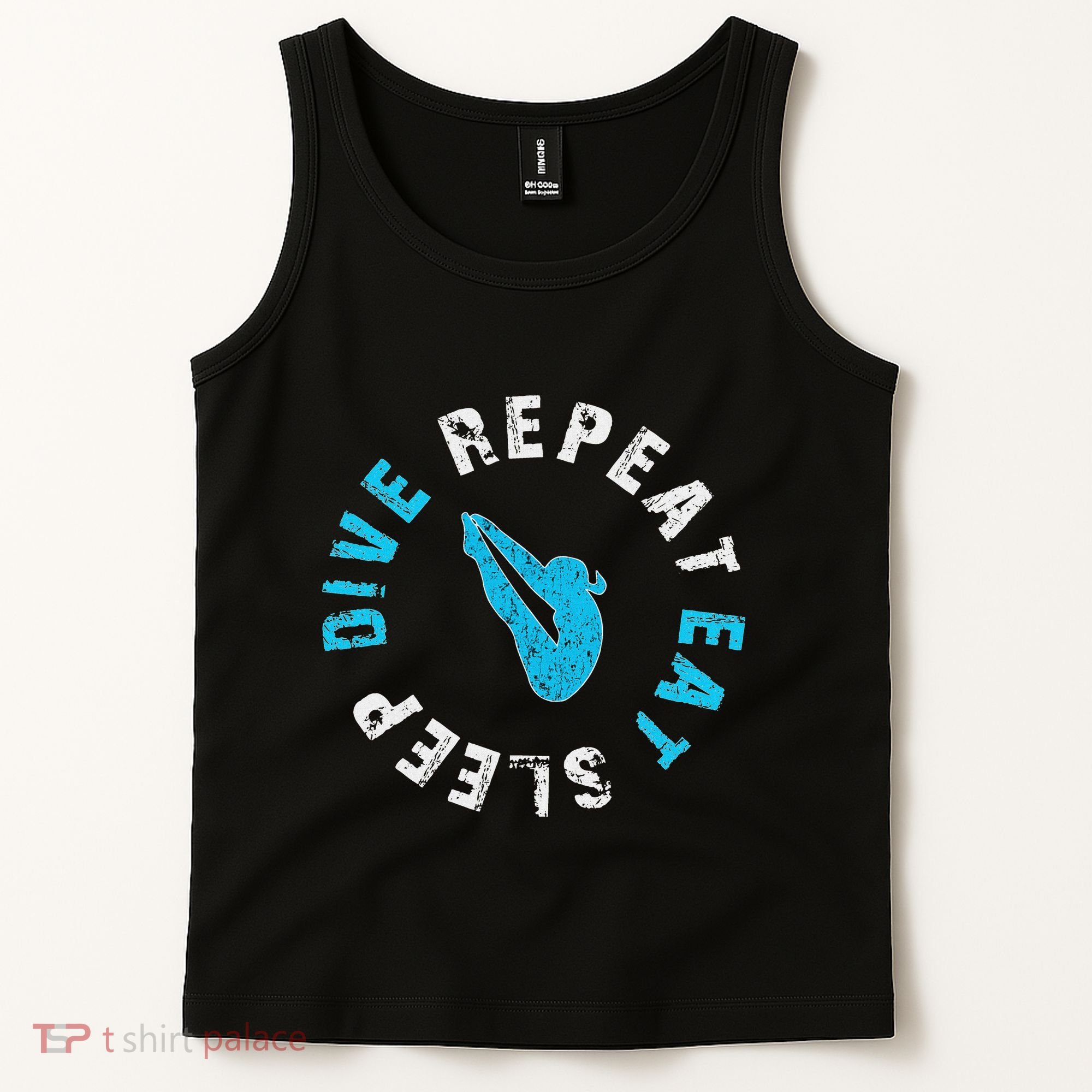 Funny Springboard Divers & Diving Board Game Gift Tank Top