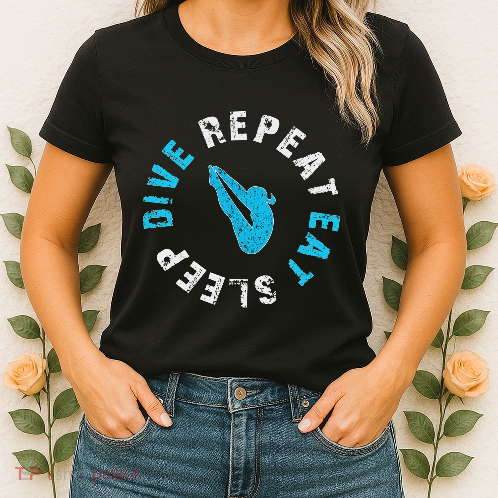 Funny Springboard Divers & Diving Board Game Gift Women's T-Shirt