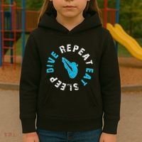 Funny Springboard Divers & Diving Board Game Gift Kids Hoodie thumb 3