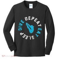 Funny Springboard Divers & Diving Board Game Gift Kids Long Sleeve Shirt thumb 0