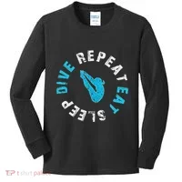 Funny Springboard Divers & Diving Board Game Gift Kids Long Sleeve Shirt thumb 0