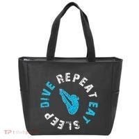 Funny Springboard Divers & Diving Board Game Gift Tote Bag thumb 0