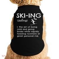 Funny Skiing Definition Ski Gift Idea For Skiers Doggie Tank thumb 0