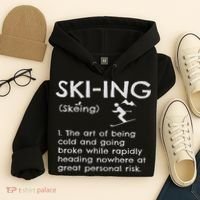Funny Skiing Definition Ski Gift Idea For Skiers Hoodie thumb 4