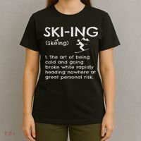 Funny Skiing Definition Ski Gift Idea For Skiers T-Shirt thumb 4