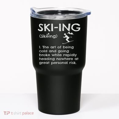 Funny Skiing Definition Ski Gift Idea For Skiers Tumbler