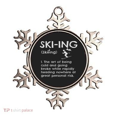 Funny Skiing Definition Ski Gift Idea For Skiers Ornament