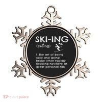 Funny Skiing Definition Ski Gift Idea For Skiers Ornament thumb 0
