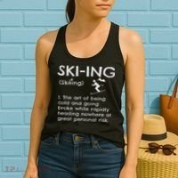 Funny Skiing Definition Ski Gift Idea For Skiers Women's Tank Top thumb 2
