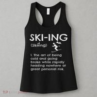 Funny Skiing Definition Ski Gift Idea For Skiers Women's Tank Top thumb 3