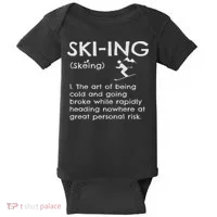 Funny Skiing Definition Ski Gift Idea For Skiers Baby Bodysuit thumb 0