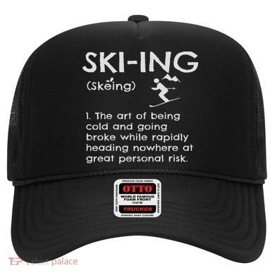 Funny Skiing Definition Ski Gift Idea For Skiers Hat
