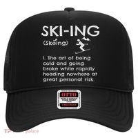 Funny Skiing Definition Ski Gift Idea For Skiers Hat thumb 0