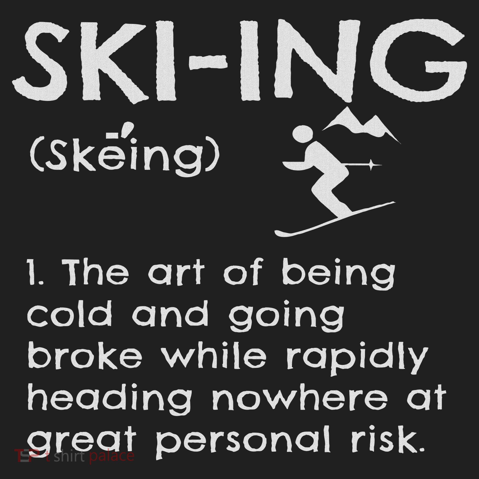 Funny Skiing Definition Ski Gift Idea For Skiers Hat
