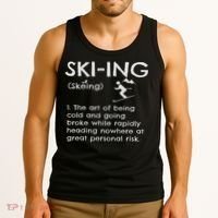 Funny Skiing Definition Ski Gift Idea For Skiers Tank Top thumb 3