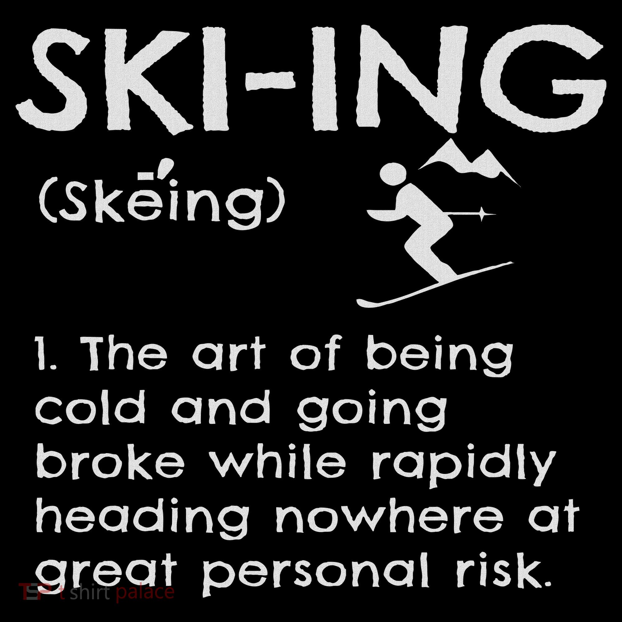Funny Skiing Definition Ski Gift Idea For Skiers Tank Top