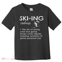 Funny Skiing Definition Ski Gift Idea For Skiers Toddler T-Shirt thumb 0
