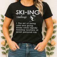 Funny Skiing Definition Ski Gift Idea For Skiers Women's T-Shirt thumb 2