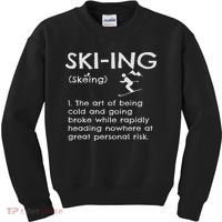 Funny Skiing Definition Ski Gift Idea For Skiers Kids Sweatshirt thumb 0