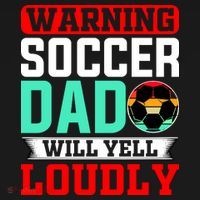 Funny Soccer Dad Will Yell Loudly USA-Made Doggie Bandana thumb 2