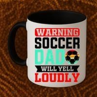 Funny Soccer Dad Will Yell Loudly Coffee Mug thumb 2
