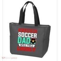 Funny Soccer Dad Will Yell Loudly Tote Bag thumb 3
