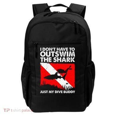 Funny Scuba Diving Design For  Shark Diving Buddy Backpack