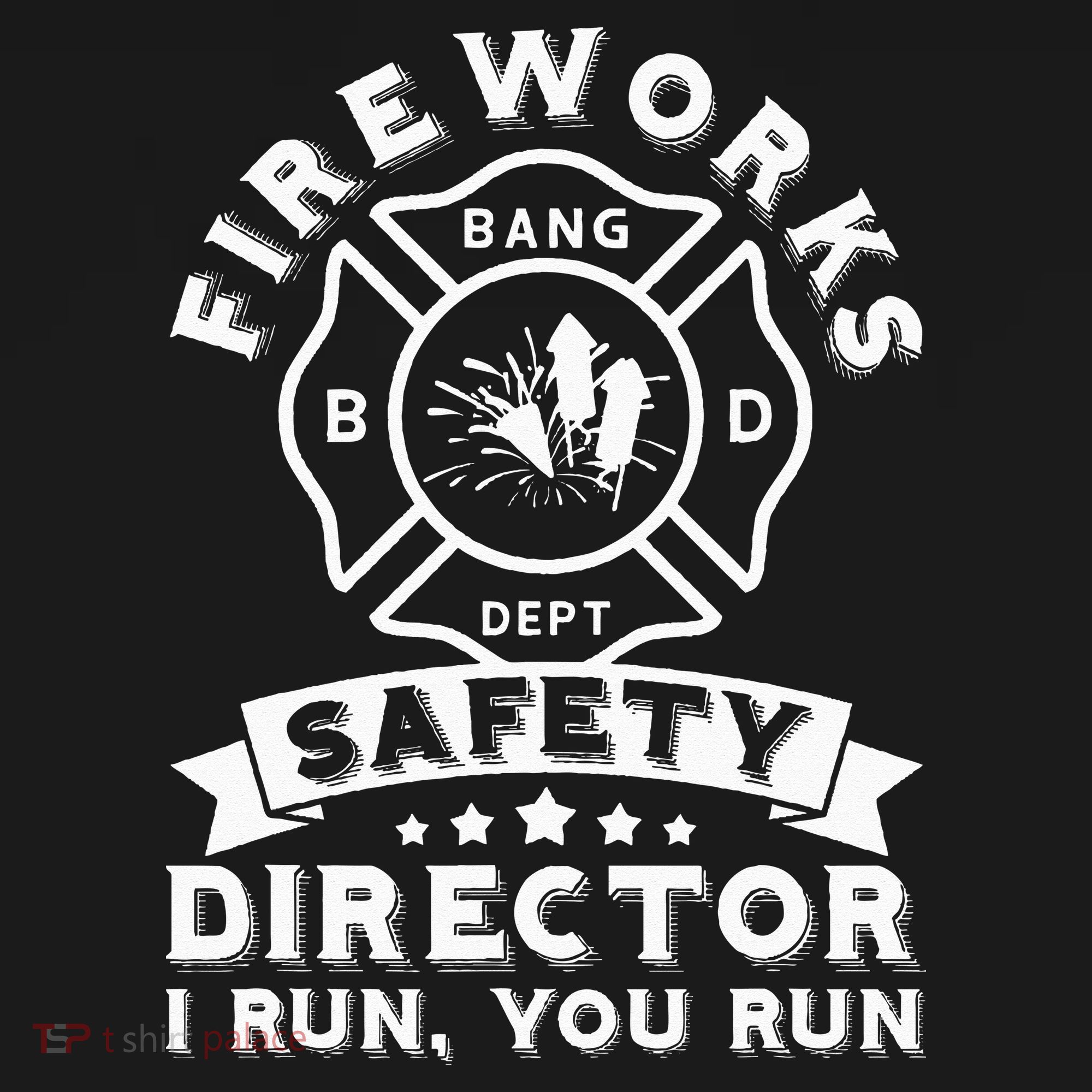 Fireworks Safety Director I Run You Run Bang Dept Patriotic Women's Hoodie