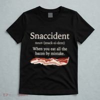 Funny Snaccident Definition Eat All The Bacon By Mistake T-Shirt thumb 5